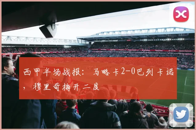 西甲半场战报:马略卡2-0巴列卡诺,穆里奇梅开二度